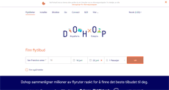 Desktop Screenshot of dohop.no